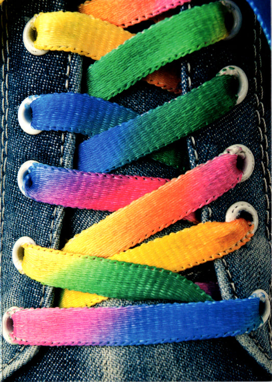 Shoelaces blank card Retail $2.99. Inside: BLANK | 6919 | 255445