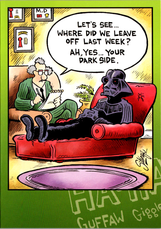 Your dark side- General Birthday. Retail $2.99 Inside: It is your destiny...to have a great Birthday! 5x7 Greeting Card | 7089 | 255446