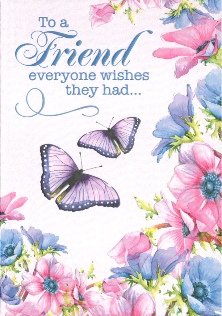 TRUE FRIEND - FRIENDSHIP INSP 5x7 Greeting Card | 8250 | 255540