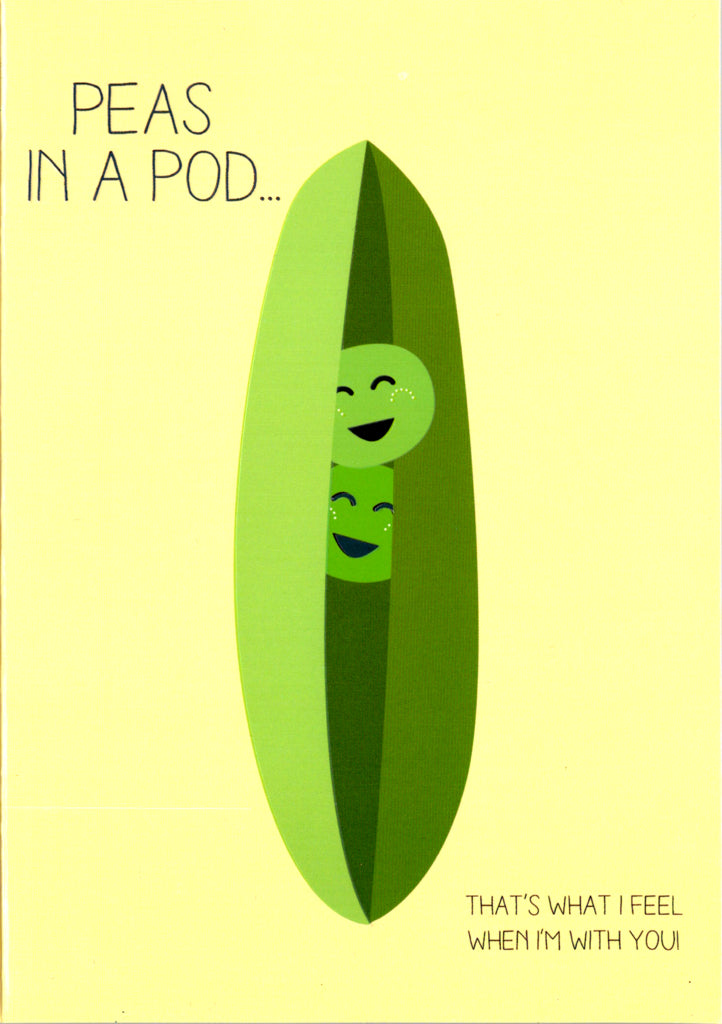 Peas in a pod Birthday Greeting Card Retail $2.99. Inside: Hoping you have the happiest of days today! | 6027 | 255599