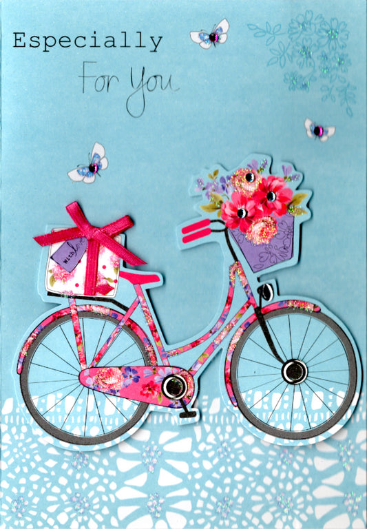 Bicycle Birthday Greeting Card Retail $4.49. Inside: Have a fabulous birthday. | 6020 | 255840