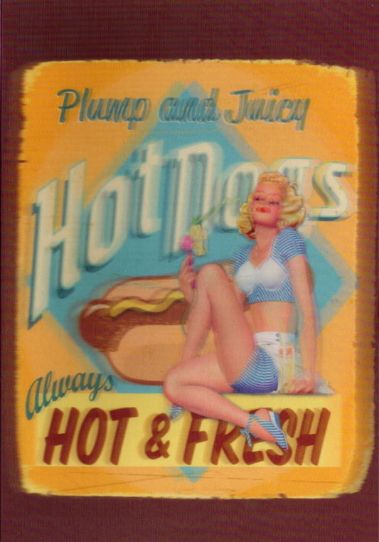 3D Hotdgos Blank Greeting Card Retail $3.99. Inside: Blank | 5678 | 255842