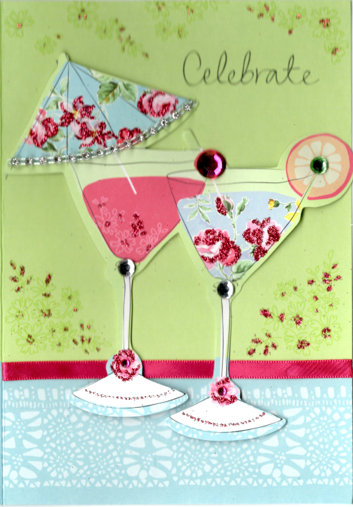 Cocktails Birthday Greeting Card Retail $4.49. Inside: and enjoy your special day. | 6018 | 255853
