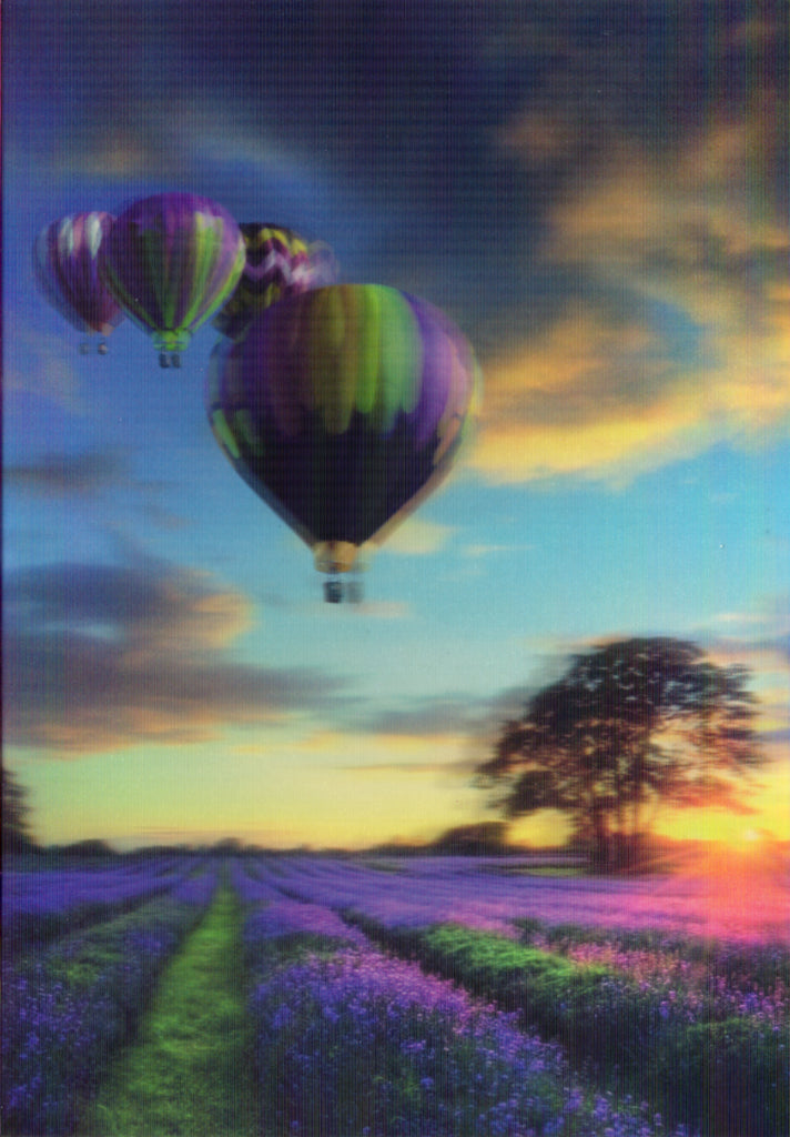 3D Hot air balloon Blank Greeting Card Retail $3.99. Inside: Blank | 05270A | 255930