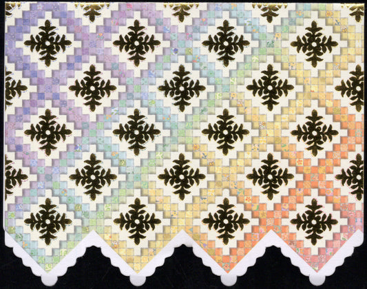 Irish Chain Quilt Portfolio Boxed Note Cards by Carol Wilson. 10 embossed 4x5 Die-Cut Notecards and Matching Envelopes in Decorative Gift Box with Magnetic Flap. NCP2361 | 256031