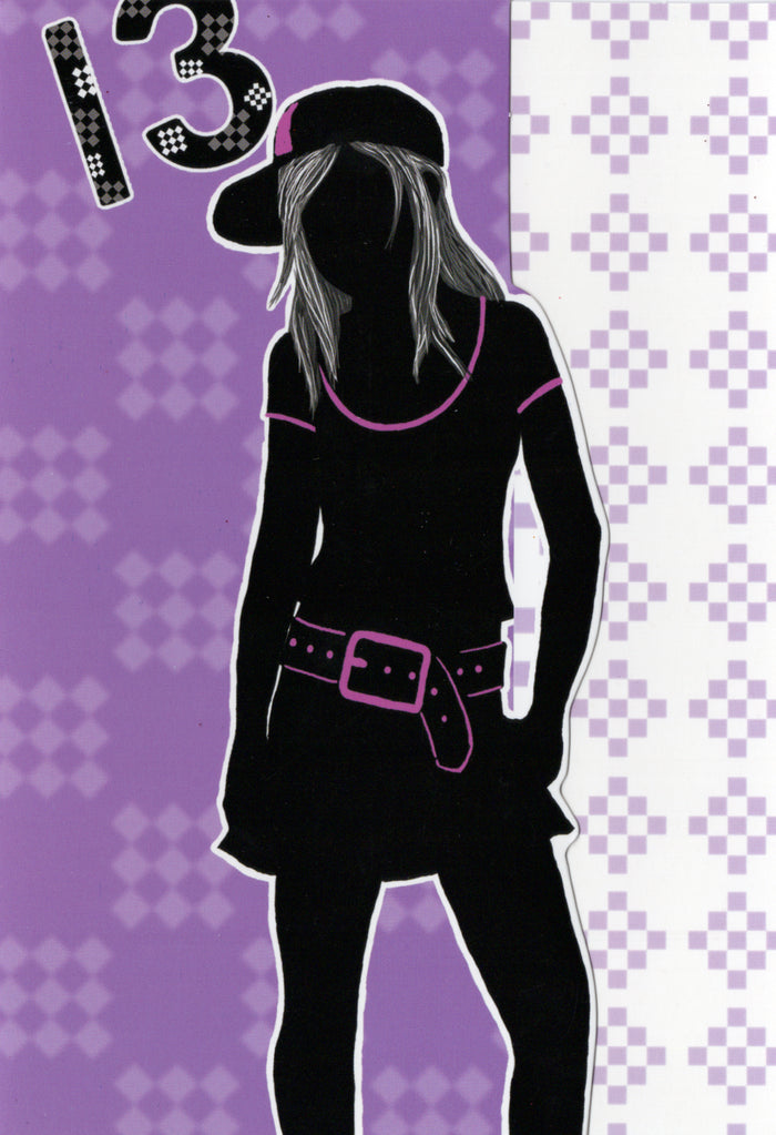 Purple- 13th age girl birthday card. Retail $2.59. Inside: Happy Birthday teenager! | 04028A | 256077