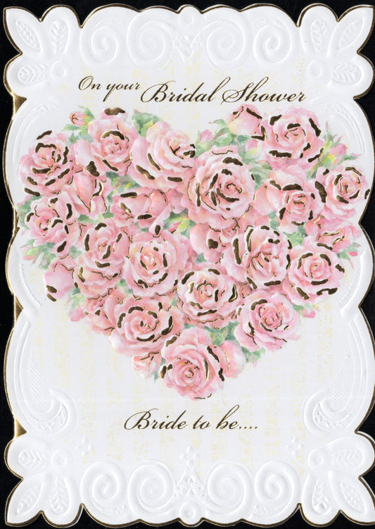 Pink heart engagement card by Carol Wilson. Retail $4.99  | CRG6027 | 256189