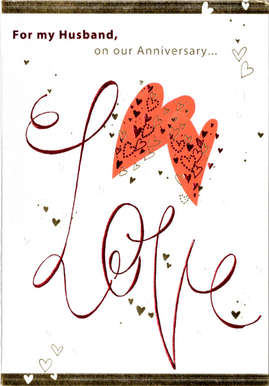 Husband Anniversary card Retail $3.99  Inside: Everyday I love you more!... | 04390A | 256200