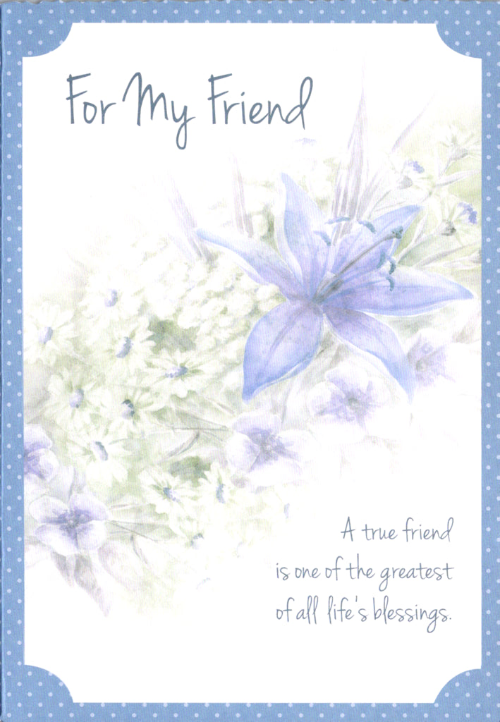 Lilac flowers- Friend birthday card. Retail $2.99. Inside: May your birthday be filled with the delight... | 4802 | 256231