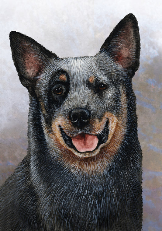 Australian Cattledog Dog by Tamara Burnett Blank Greeting Card 5x7 | 1008 | 259151