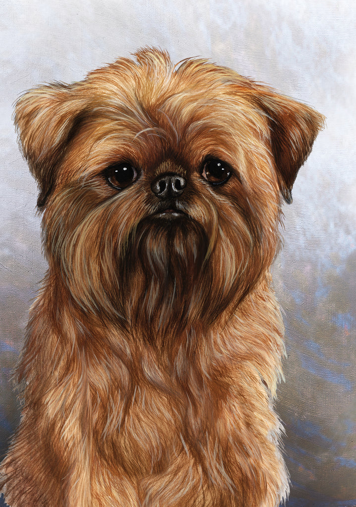 Brussels Griffon Dog by Tamara Burnett Blank Greeting Card 5x7 | 1026 | 259169