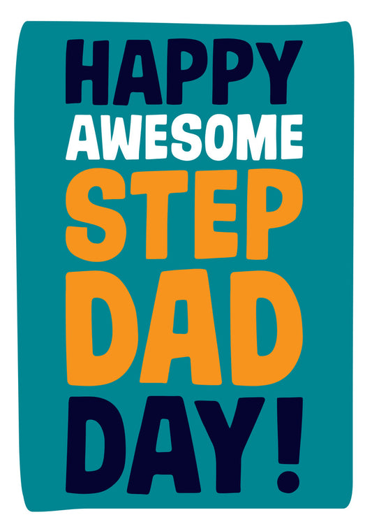 Dean Morris Awesome Step Dad Funny Greeting Card 5x7 DAD39 | 259351