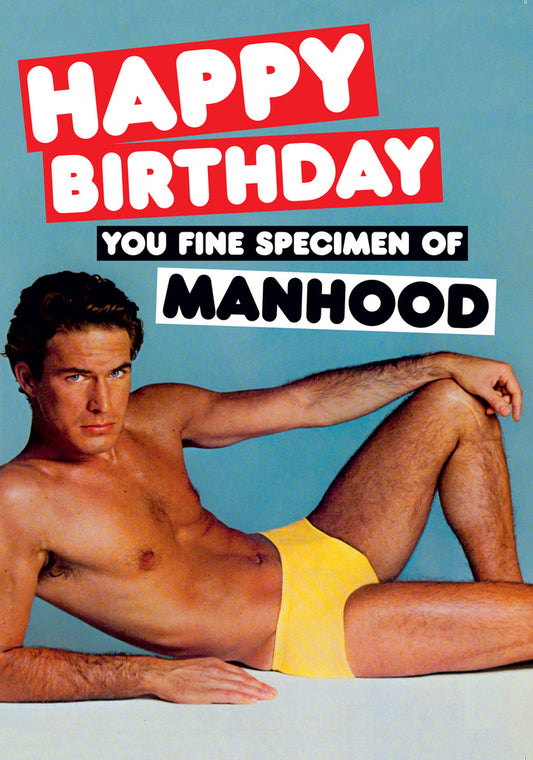 Dean Morris Specimen Manhood Funny Birthday Greeting Card 5x7 DMA124 | 259374