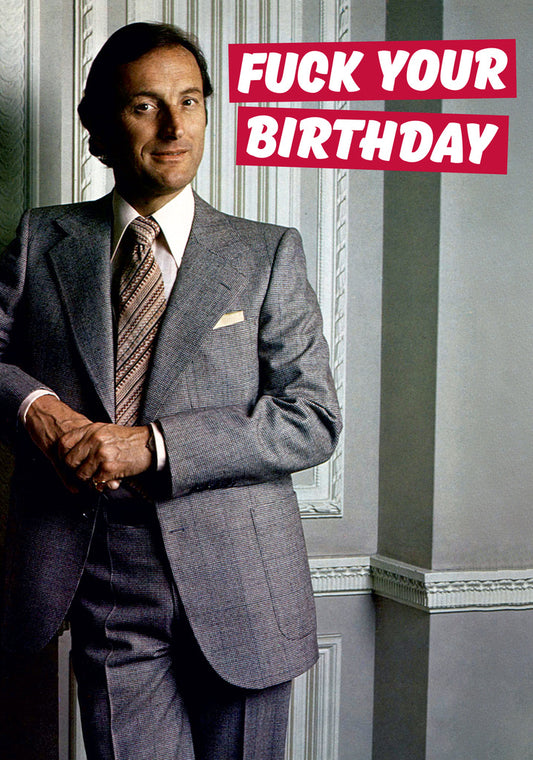 Dean Morris Man In Coat Standing Funny Birthday Greeting Card 5x7 DMA203 | 259396