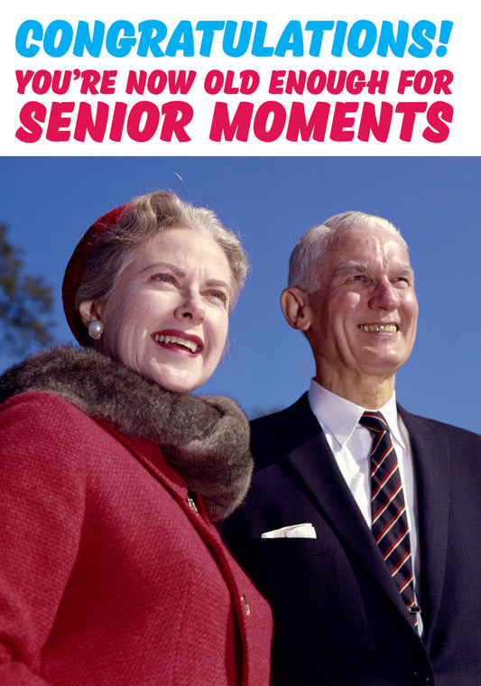 Dean Morris Congratulations Senior Moments Funny Birthday Greeting Card 5x7 DMA236 | 259407