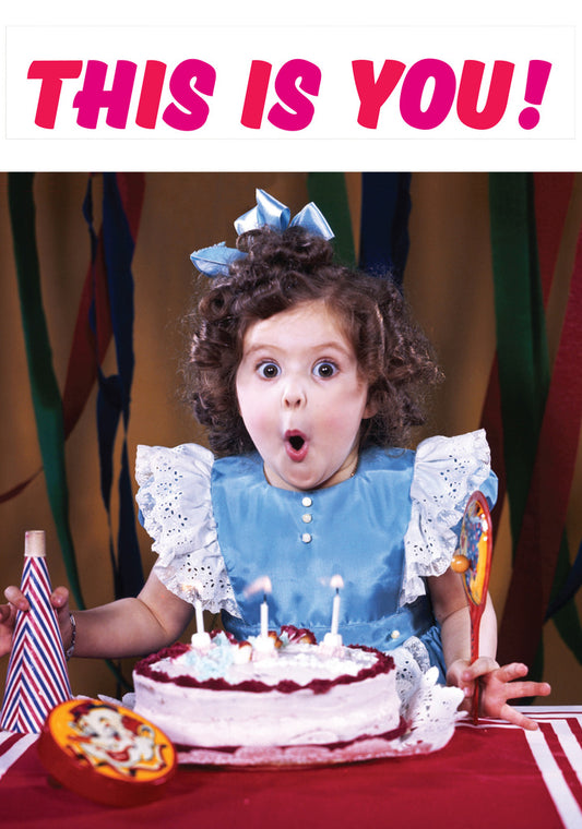 Dean Morris This Is You Cute Young Girl Cake Funny Birthday Greeting Card 5x7 DMA242 | 259409