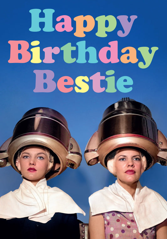 Dean Morris Happy Birthday Bestie Funny Greeting Card 5x7 DMA485 | 259550