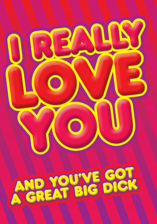 Dean Morris I Really Love You Funny Valentine's Day Greeting Card 5x7 DMV08 | 259668