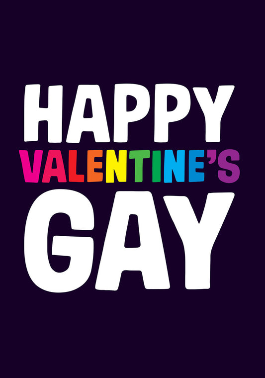 Dean Morris Happy Valentine's Gay Funny Valentine's Day Greeting Card 5x7 DMV81 | 259680