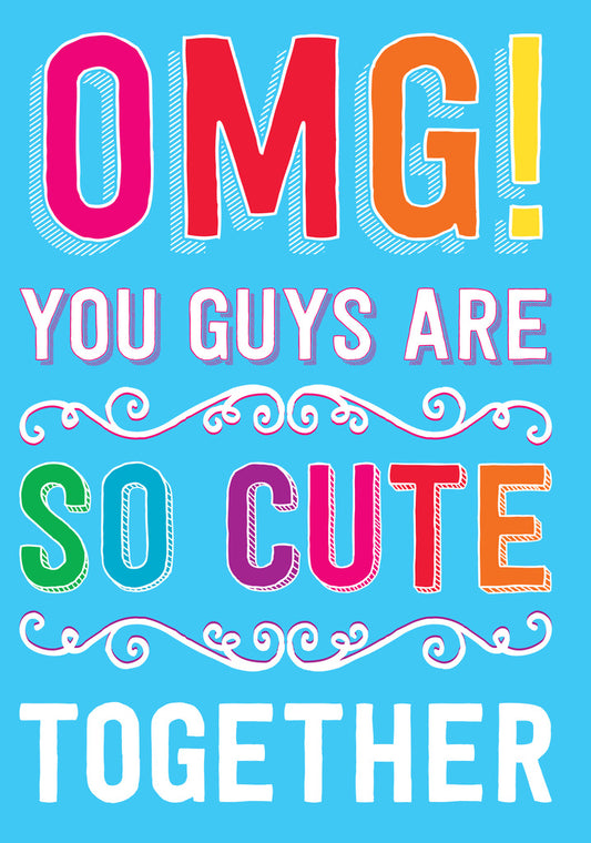 Dean Morris Omg You Guys So Cute Together Funny Greeting Card 5x7 DRO05 | 259740