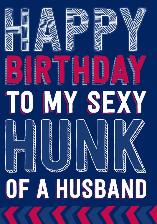 Dean Morris Happy Birthday My Sexy Hunk Husband Funny Greeting Card 5x7 DRO15 | 259742