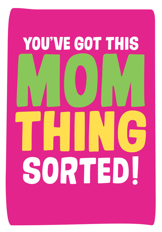 Dean Morris Mom Thing Sorted Bright Colors Funny Greeting Card 5x7 MUM30 | 259762