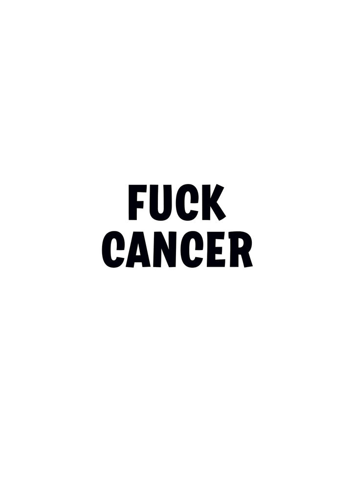 Dean Morris Fuck Cancer White Background Funny Greeting Card 5x7 RAN136 | 259840