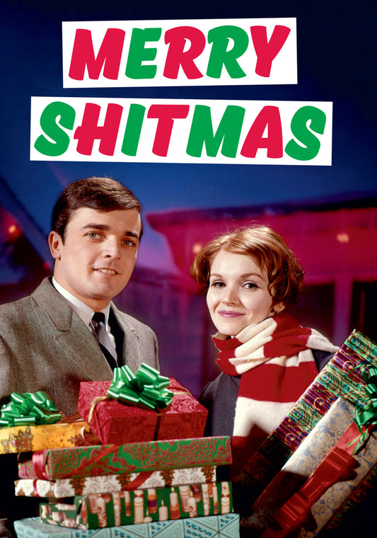 Dean Morris Merry Shitmas Man Woman Christmas Gifts Funny Greeting Card 5x7 DMX238 | 259879