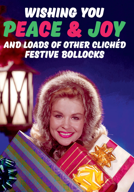 Dean Morris Peace Joy Festive Bollocks Funny Greeting Card 5x7 DMX289 | 259920