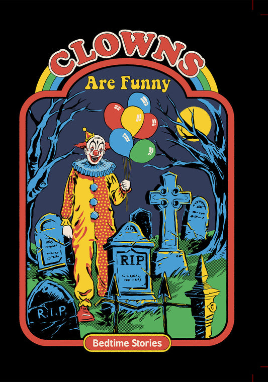 *Birthday / But getting older is scary! Happy birthday. - Steven Rhodes Clowns are funny Greeting Card 5x7 | 1021 | 259981