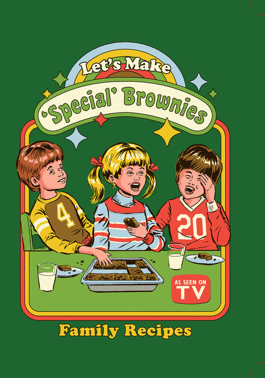 *Birthday / Was is Bake a Cake or Get Baked and Eat Cake? Happy birthday either way! - Steven Rhodes Lets Make Brownies Greeting Card 5x7 | 1051 | 260011