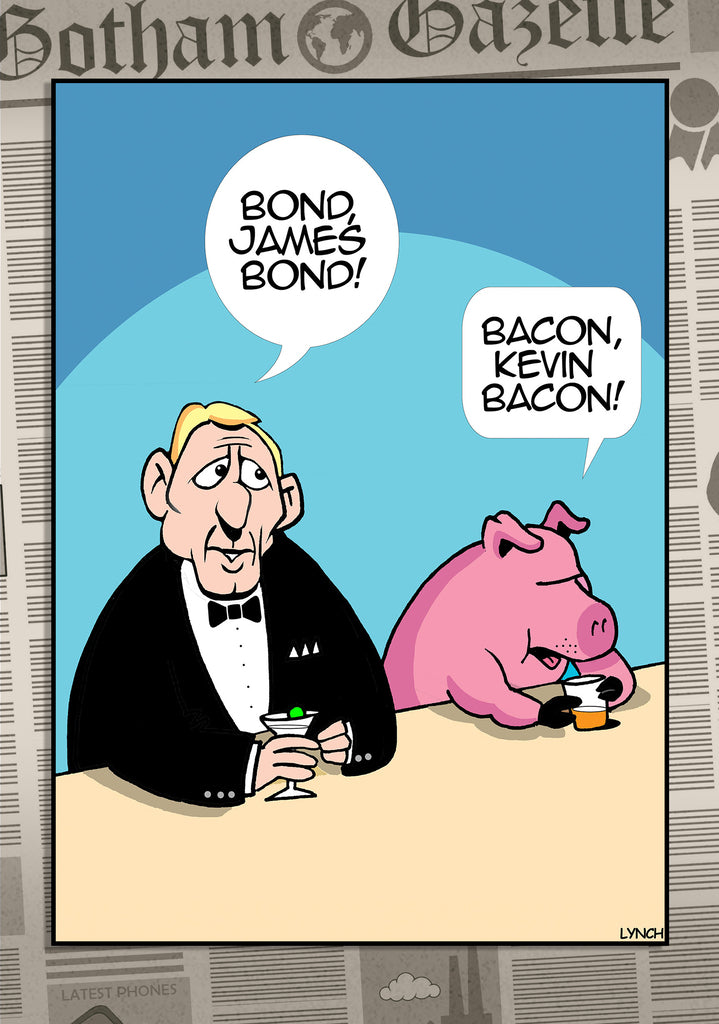 Mark Lynch Pig Drinking Companion Fictional Character Funny Birthday Greeting Card 5x7 | 2194 | 260711