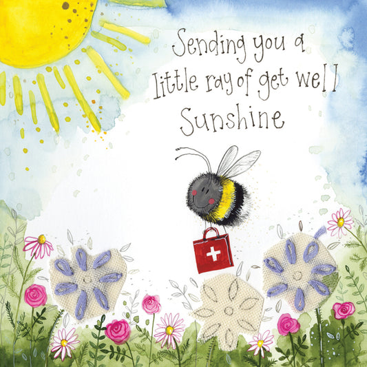 ALEX CLARK GET WELL SUNSHINE FOIL CARD S374 | 260896