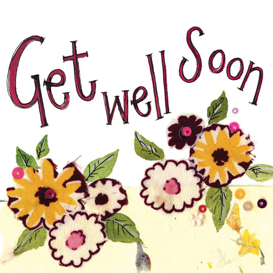 ALEX CLARK YELLOW FLOWERS GET WELL CARD LS118 | 261017