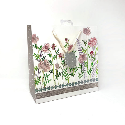 SILVER ROSES MEDIUM GIFTBAG MB20