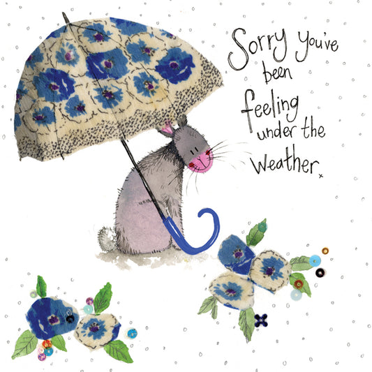 UMBRELLA GET WELL CARD S301