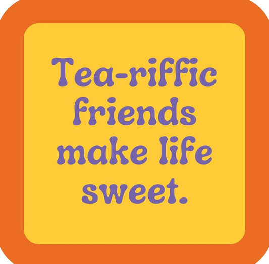 Teariffic Friends Premium Drink Coaster Resin With Cork Backing | 2404 | 261848