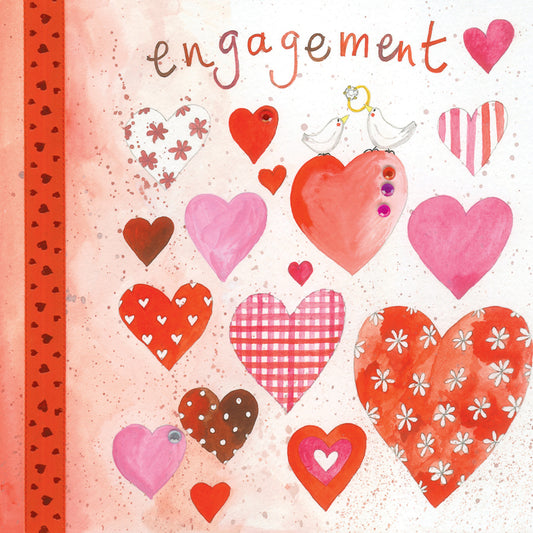 SWEET HEARTS ENGAGEMENT CARD AC626