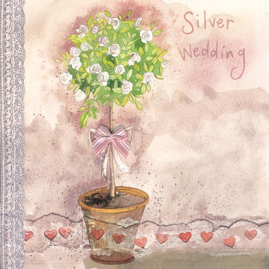 SILVER ANNIVERSARY CARD AC629