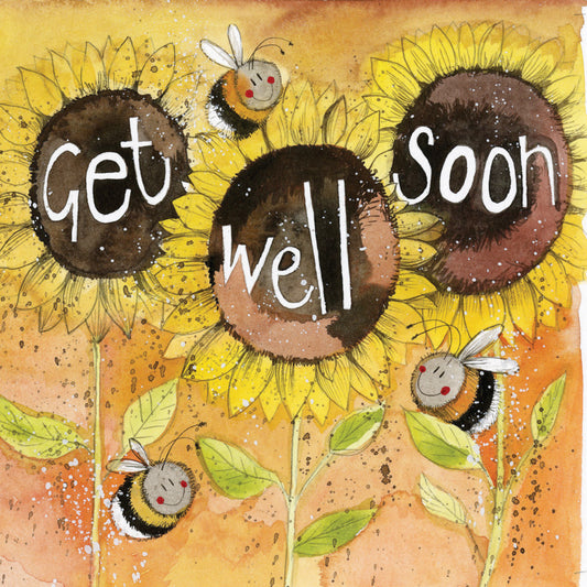 GET WELL SUNFLOWERS AC637