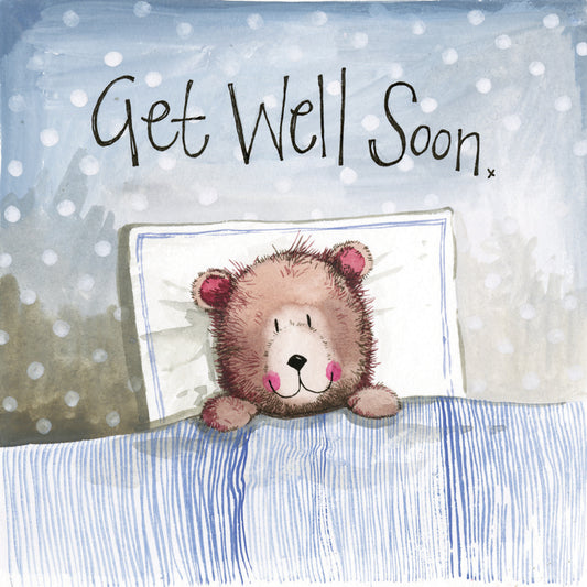 GET WELL BEAR CARD AC717