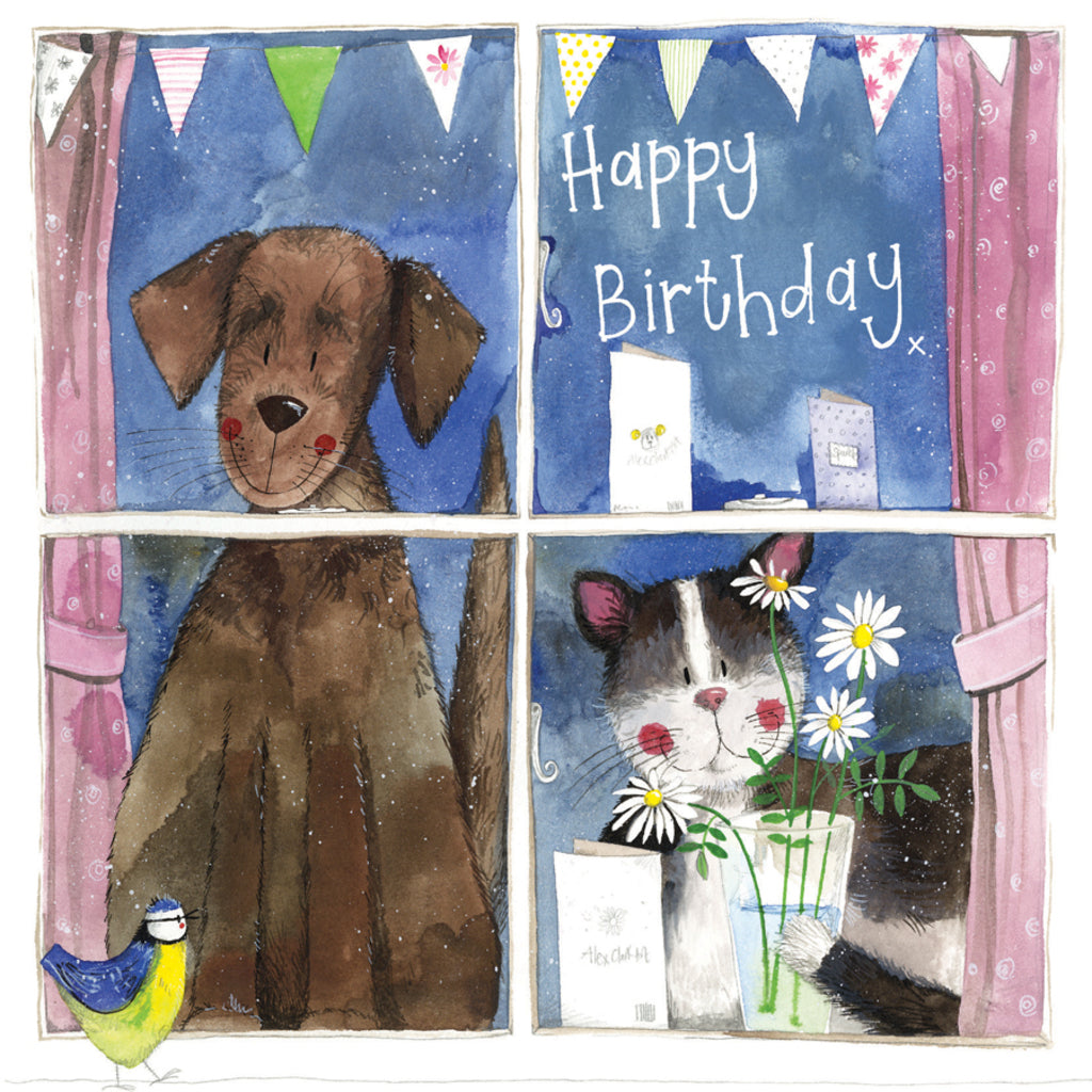 WINDOW BIRTHDAY CARD AC792