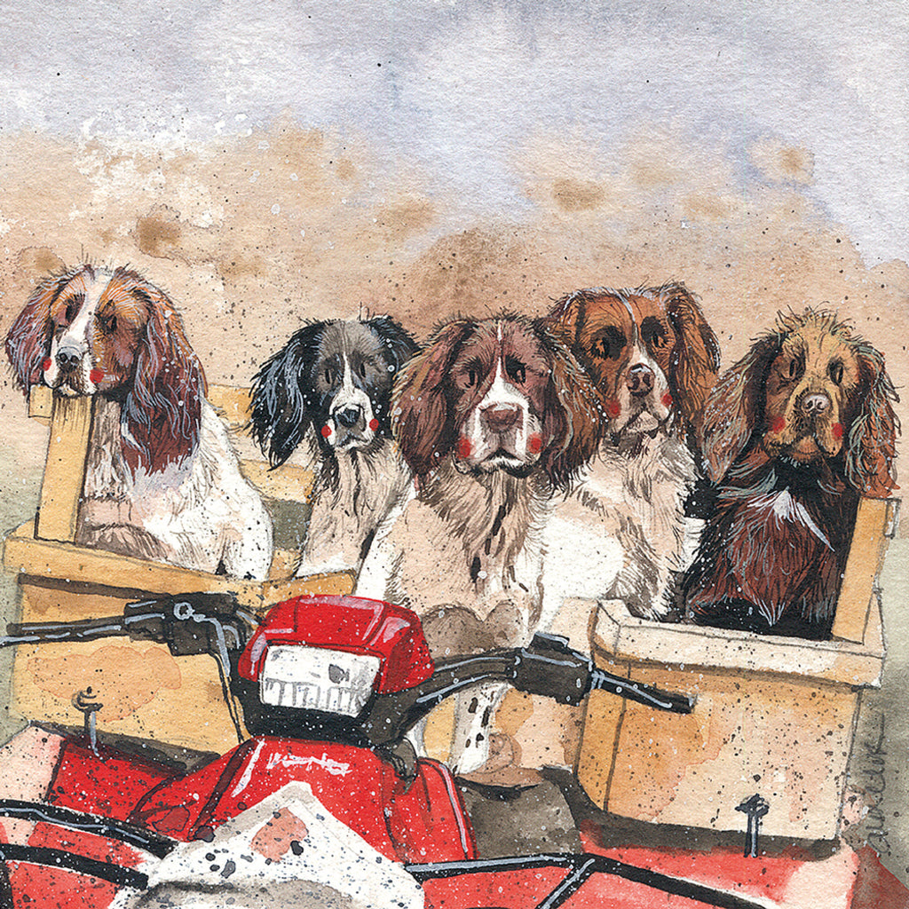 WORKING SPANIELS CARD AC854