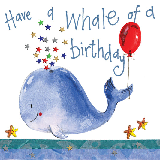 WHALE BIRTHDAY CARD S63