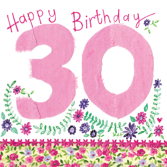 30TH BIRTHDAY CARD S72