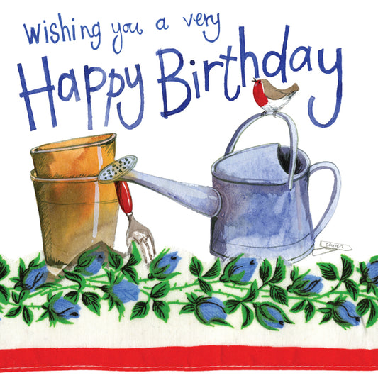 WATERING CAN BIRTHDAY CARD S108