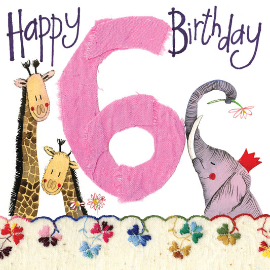 SIX FOR A GIRL 6TH BIRTHDAY S131