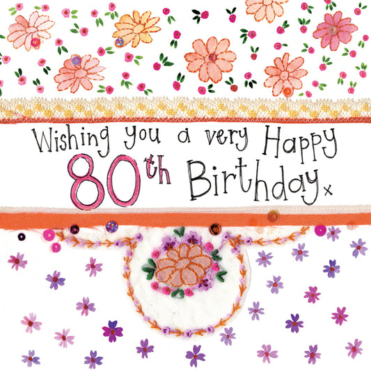 80 YEAR OLD BIRTHDAY CARD S210