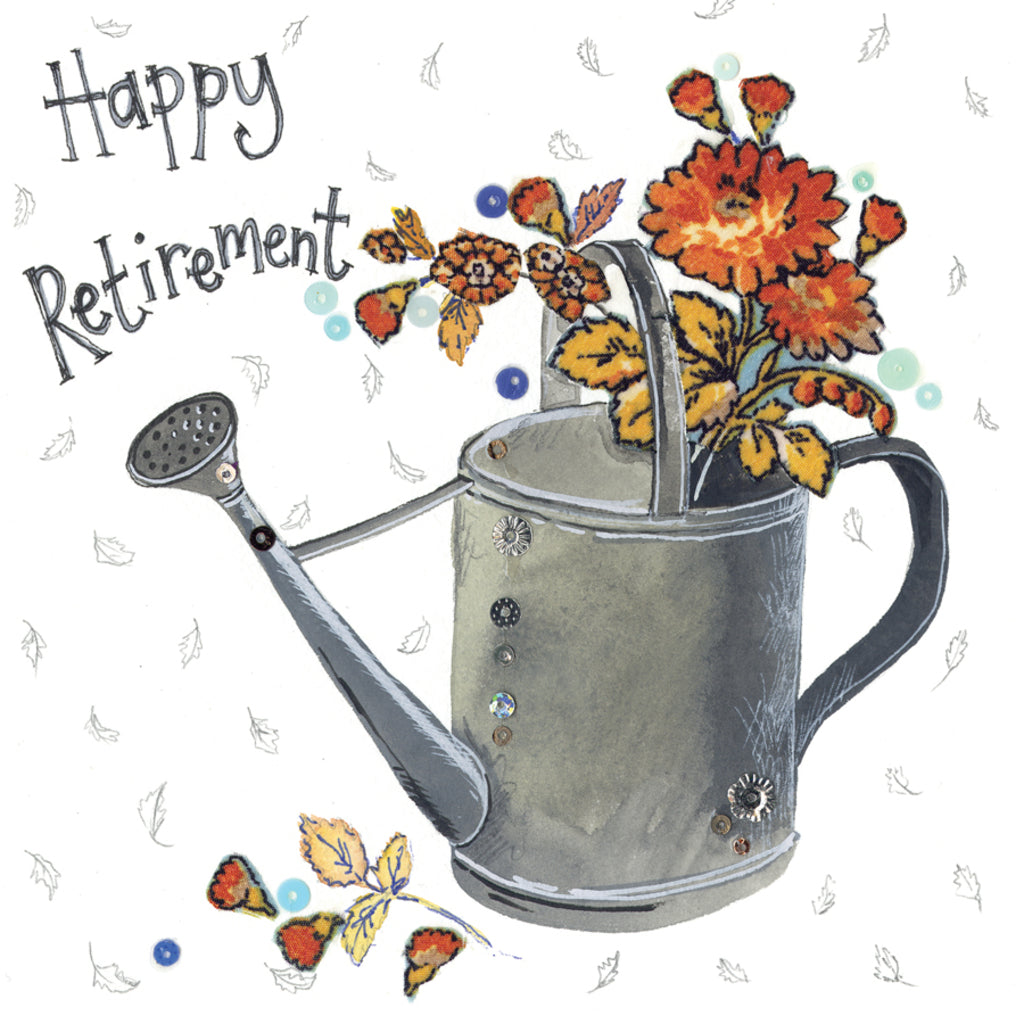 WATERING CAN RETIRMENT CARD S300