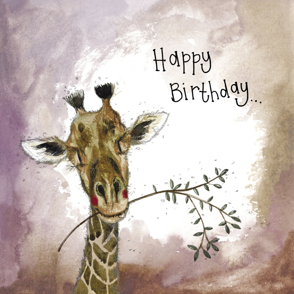 SUNSHINE GIRAFFE BIRTHDAY FOIL CARD S418